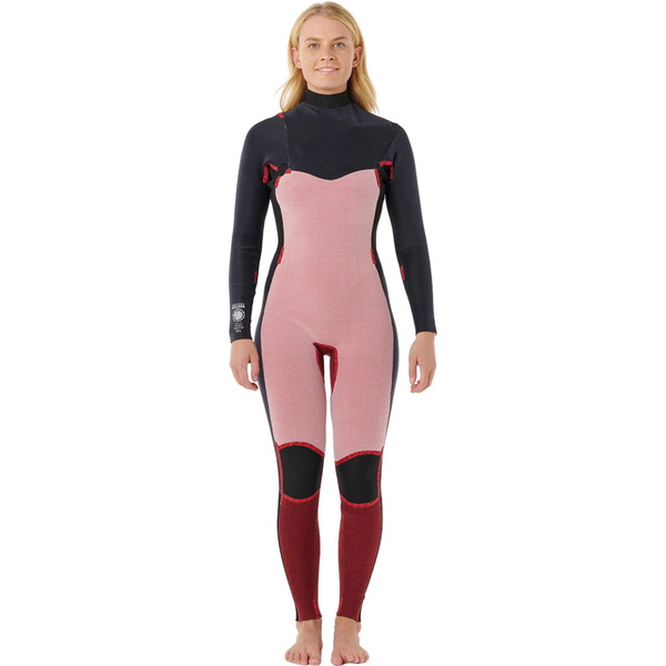 2026 Rip Curl Womens Dawn Patrol 3/2mm Chest Zip Wetsuit 161WFS - Black